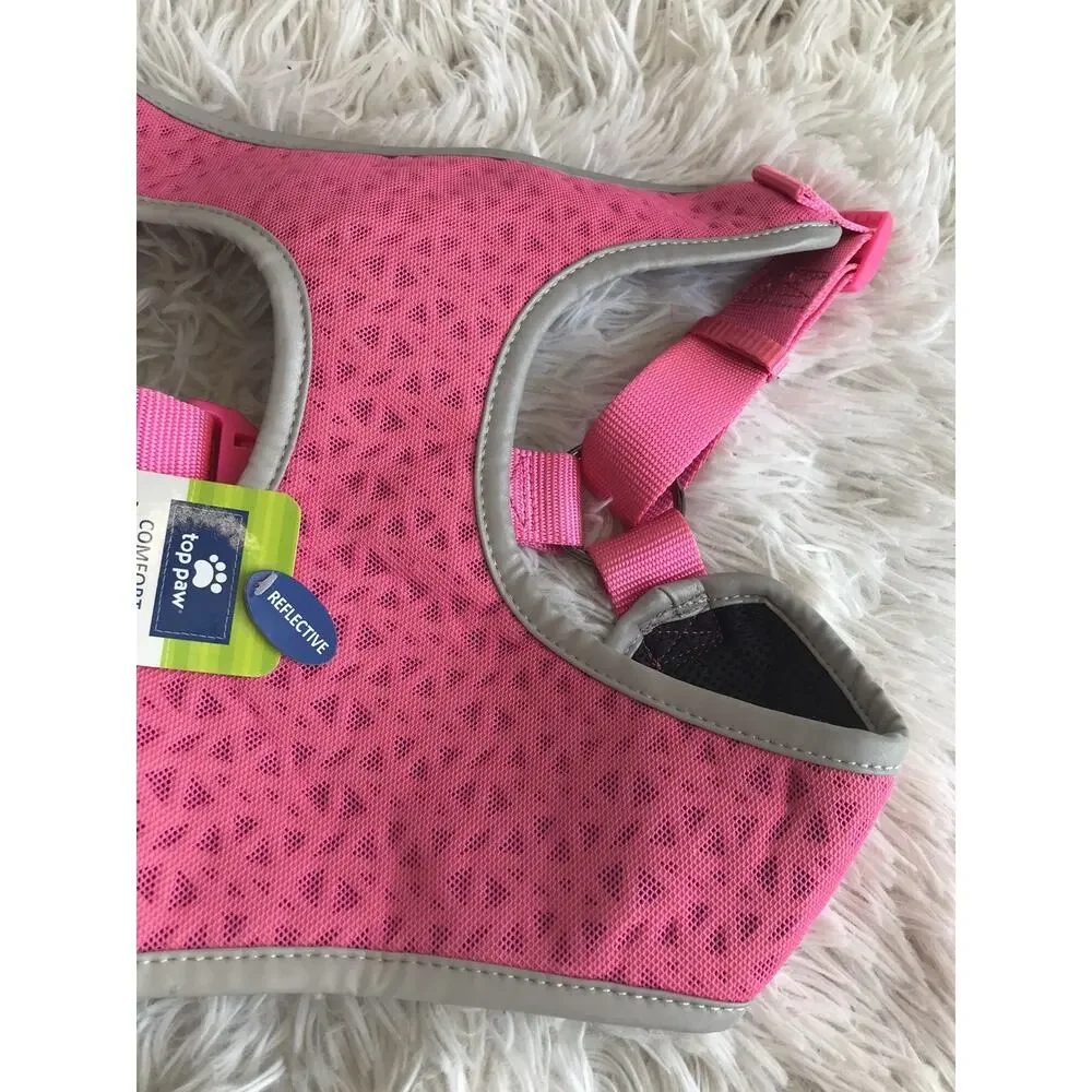 TOP PAW Hot Pink Reflective Comfort Dog Harness (EXTRA LARGE) (NEW)